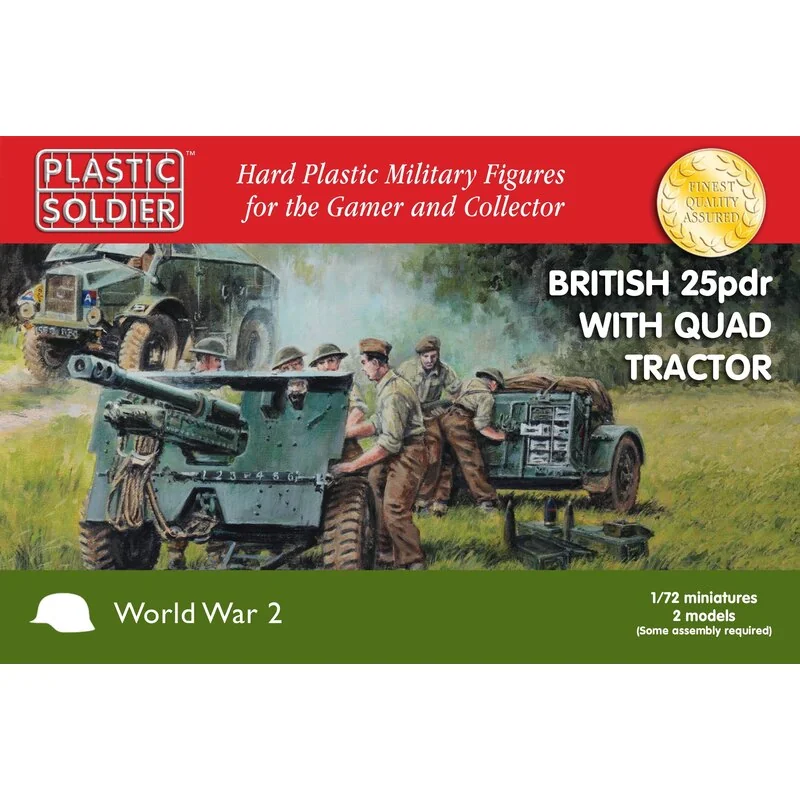 25pdr britannico con Morris Quad Tractor