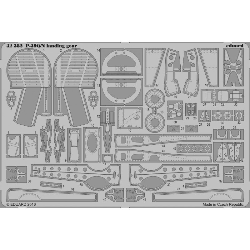 Campana P-39Q / carrello di atterraggio N (progettato per essere utilizzato con i kit Kitty Hawk modello)