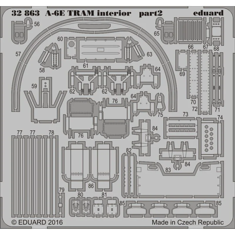 Grumman A-6E Intruder TRAM interni (progettato per essere utilizzato con i kit del trombettista) TU02250