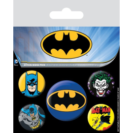 Batman Pin Badges 5-Pack