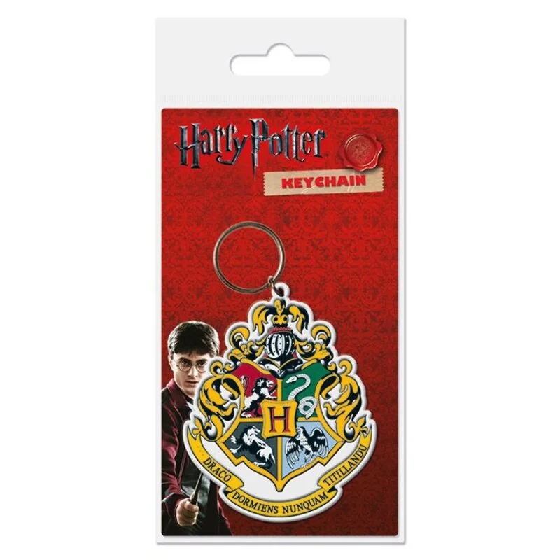 Harry Potter Rubber Keychain Hogwart's Crest 6 cm