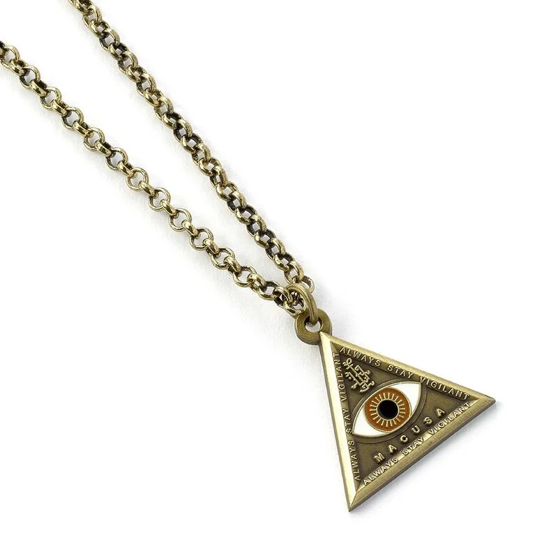 Fantastic Beasts Pendant & Necklace Triangle Eye (antique brass plated)