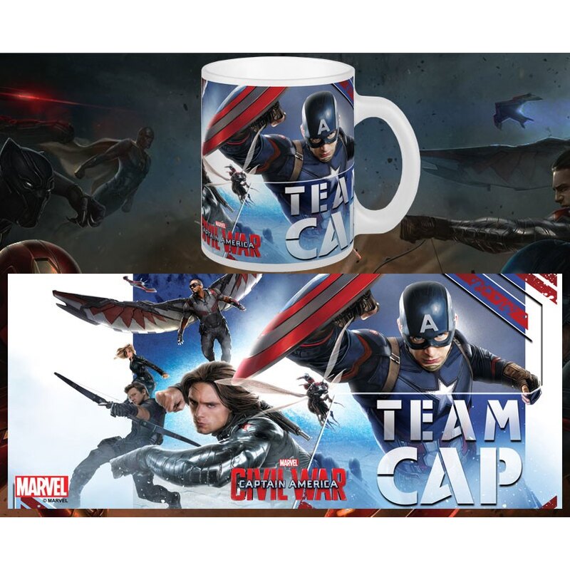 Captain America Civil War Mug Team Cap