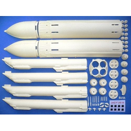 Modelli di astronavi - razzi, shuttle, ecc. da assemblare e dipingere NPO Energia Rocket. In 1974 after failure of the N-1 Lunar