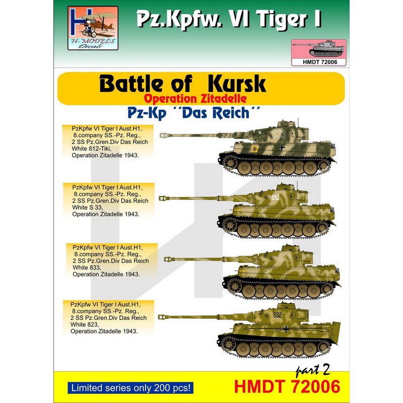 Pz.Kpfw.VI Tiger I Battaglia di Kursk (Pz.Kp. Das Reich), Pt.2