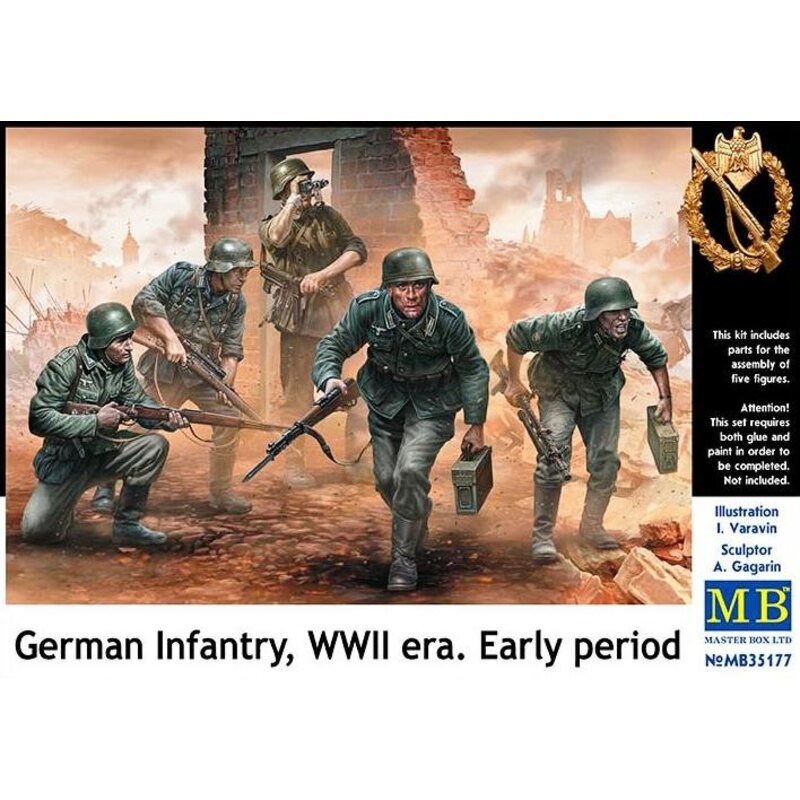 German Infantry WWII primo periodo (5 cifre)