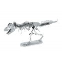 Dinosauri MetalEarth: TYRANNOSAURE REX SKELETON, modello in metallo 3D con 2 fogli, su carta 12x17cm, 14+