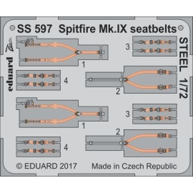  Supermarine Spitfire Mk.IXC / Mk.IXE cinture di sicurezza STEEL (progettate per essere utilizzate con i kit Eduard) I set Zoom