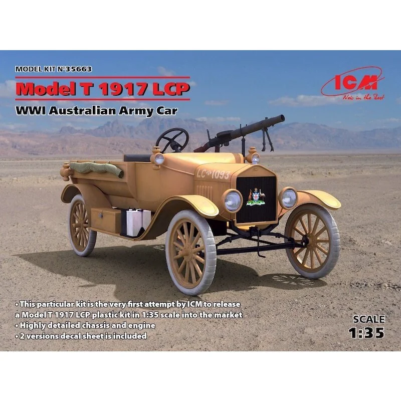 Ford Model T 1917 LCP, la prima guerra mondiale Australian Army Car & proiettile; Questo kit particolare è il primo tentativo da