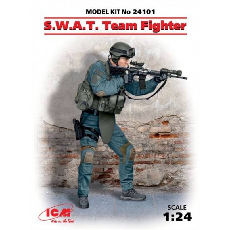 SWAT Team Fighter (100% nuovi stampi) Dettagli corretti su uniforme, armamento e equipaggiamento