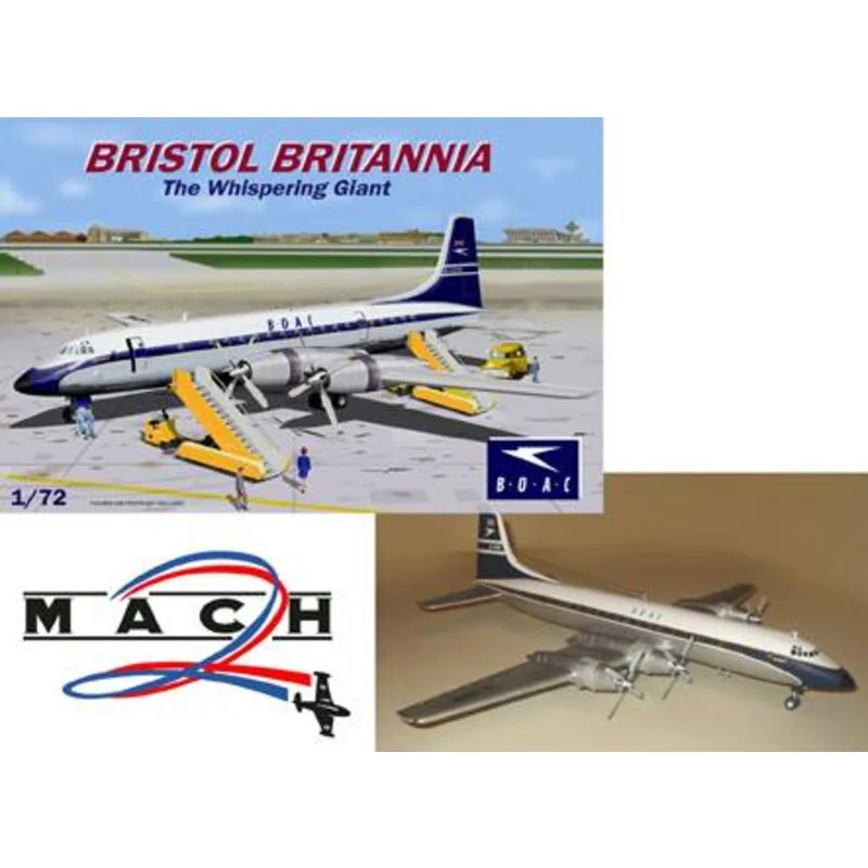 Versione Bristol Britannia BOAC (le figure e l'equipaggiamento di terra non sono inclusi)