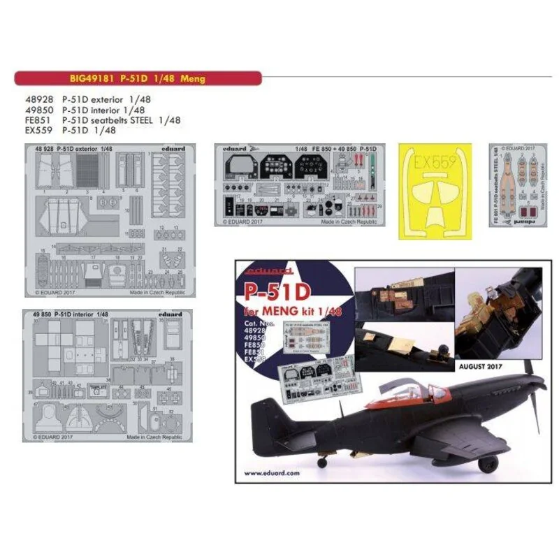 Mustang P-51D nordamericano (progettato per essere utilizzato con i kit modello Meng)