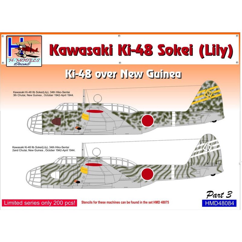 Decalcomania Kawasaki Ki-48-Ib / Ki-48-IIb sulla Nuova Guinea, Pt.3