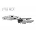 Kit modello in metallo MetalEarth: STAR TREK / USS ENTERPRISE NCC-1701D 12,7x6x5,5cm, modello in metallo 3D con 2 fogli, su cart
