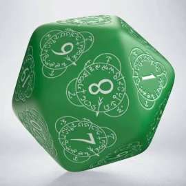 Q-Workshop Life Counter Die D20 green & white