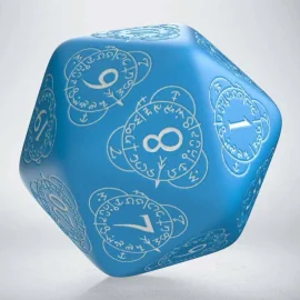 Q-Workshop Life Counter Die D20 blue & white