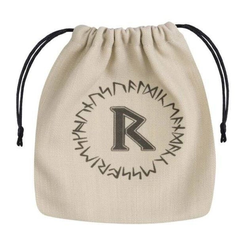 Runic Dice Bag beige & black