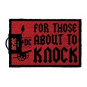 AC/DC Doormat For Those About To Knock 40 x 57 cm