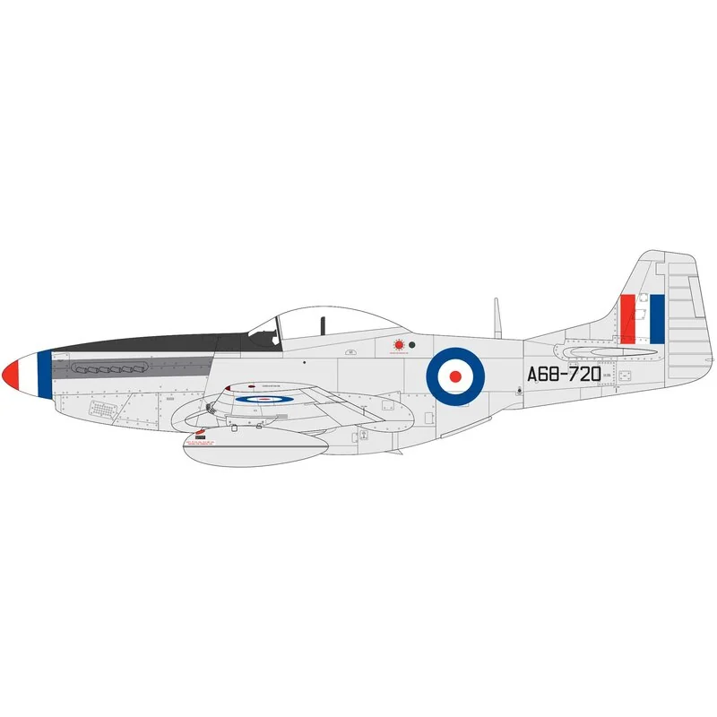 North-American Mustang Scheme 1: "Rotation Blues" 67 ° FBS Korea Schema 2: F51D 77 Squadron RAAF Korea 1951 Schema 3: J26 Must