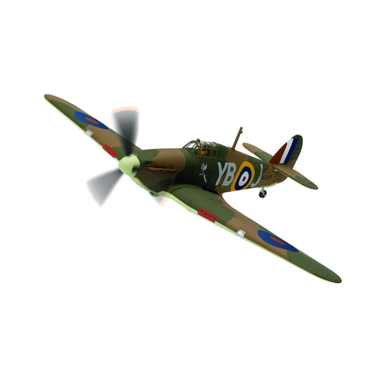 Hawker Hurricane MkI YB-J, Winged Popeye PO Leonard Walter Stevens No.17 Sqn, Debden, 1940 1:72