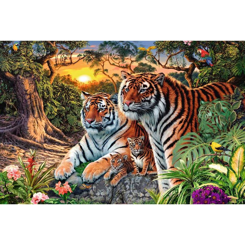 Ravensburger Puzzle Tigre in paradiso, 3000 pezzi