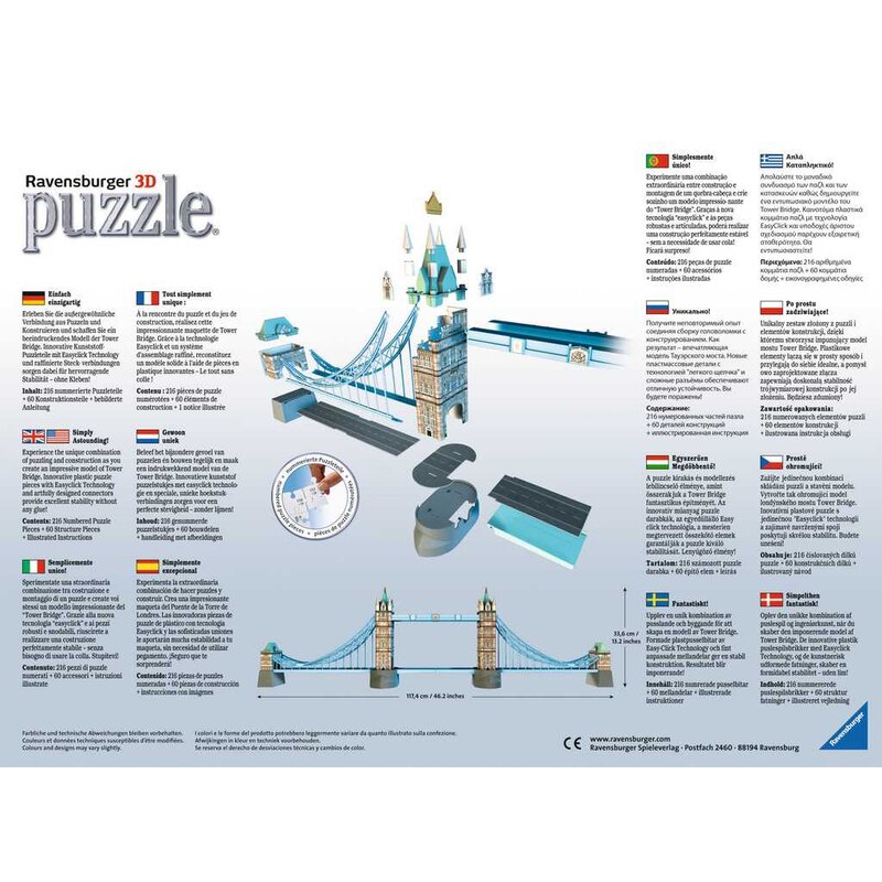 Tower Bridge, Monumenti, 3D Puzzle, Prodotti, it