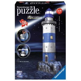 Puzzle 3d Faro - Edizione notturna