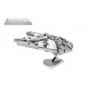 MetalEarth: ICONX - STAR WARS MILLENIUM FALCON 10.8x7.62x6.99cm, modello in metallo 3D con 2 fogli, boxed 13,5x22x2cm, 14+