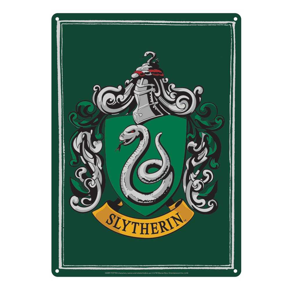 Half moon bay Harry Potter Tin Sign Slytherin 21 x 15 cm