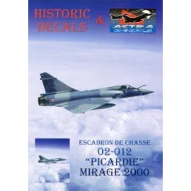 Decalcomania Dassault Mirage 2000 Esc.01/012 Cambrai. Decals for any squadron aircraft and 16 page booklet