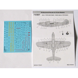  Decalcomania Stencil per campana P-39 Airacobra PER Miniature accurate, Eduard, Hasegawa, Monogram, Revell Kits