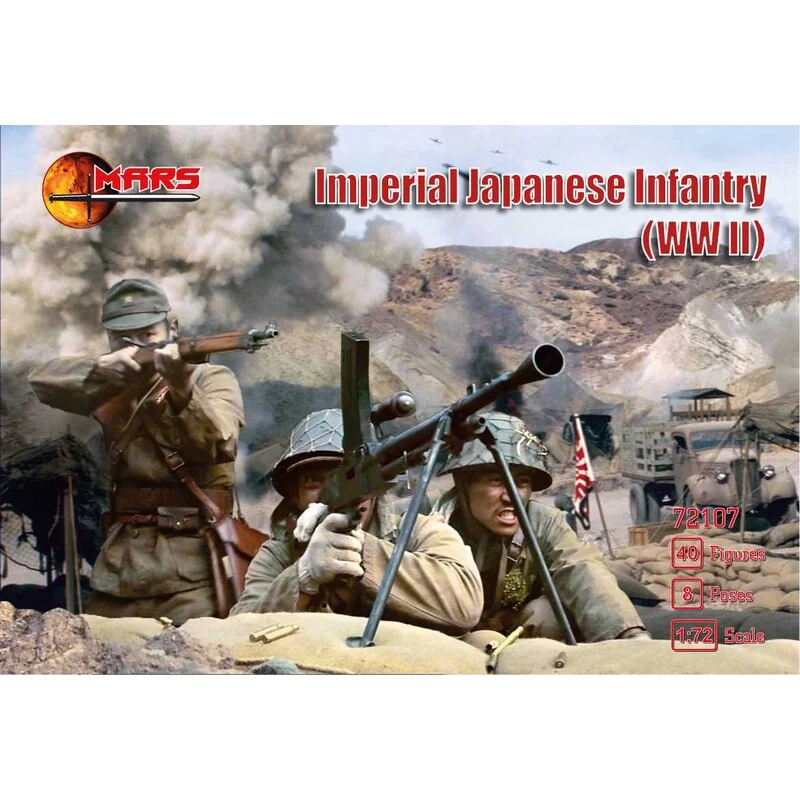 Fanteria giapponese imperiale (seconda guerra mondiale) 40 figure / 8 pose