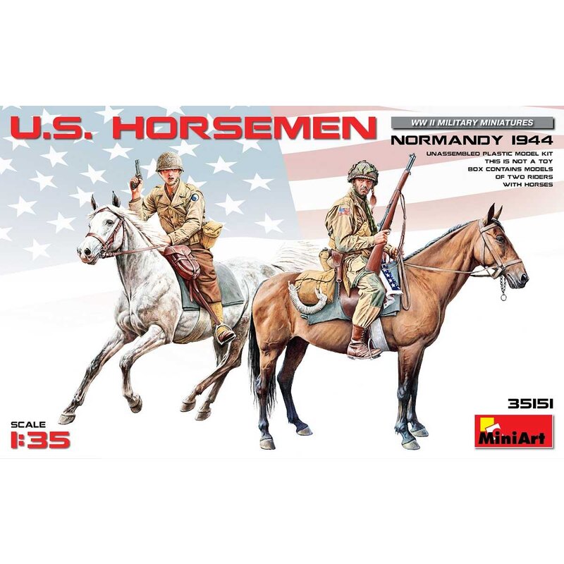 Cavaliere americano Normandia 1944