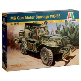 M6 Pistola Carro motore WC-55. La Gun Motor Carriage M6 è stata sviluppata sul famoso telaio 4x4 Dodge WC-52 adottando, sul pont