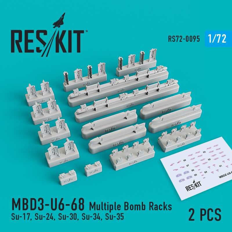 MBD3-U6-68 Rack per più bombe (Sukhoi Su-17, Su-24, Su-30, Su-34, Su-35) (2 pezzi) (progettato per essere utilizzato con i kit B