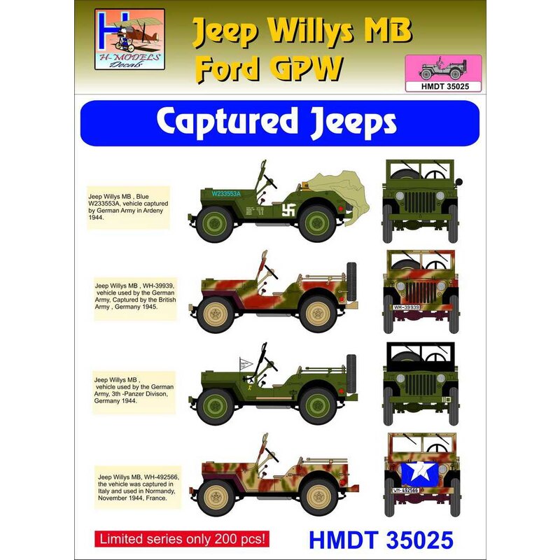 Willys Jeep MB / Ford GPW: Jeep catturate