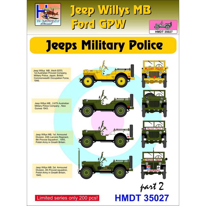 Willys Jeep MB / Ford GPW: Polizia Militare, Pt.2