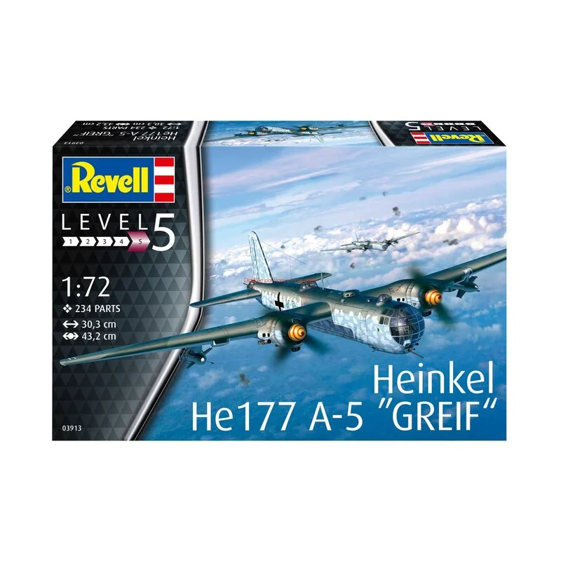 Kit modello Revell Heinkel He177 A-5 Greif nel 1001hobbies (Ref.03913)