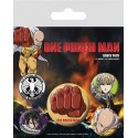 One Punch Man Pin Badges 5-Pack Destructive