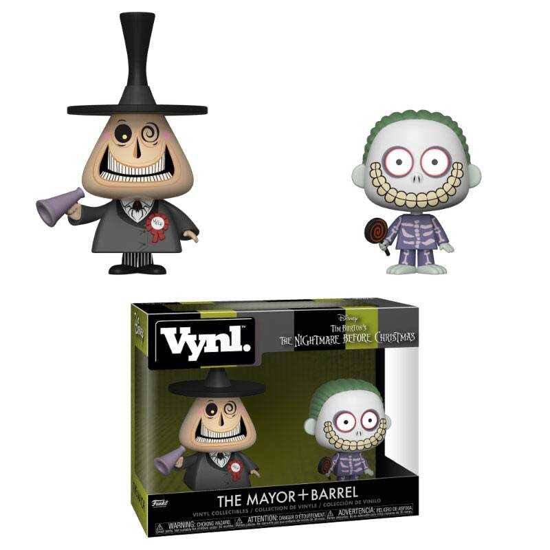 Nightmare Before Christmas VYNL Vinyl Figures 2-Pack Mayor & Barrel 10 cm