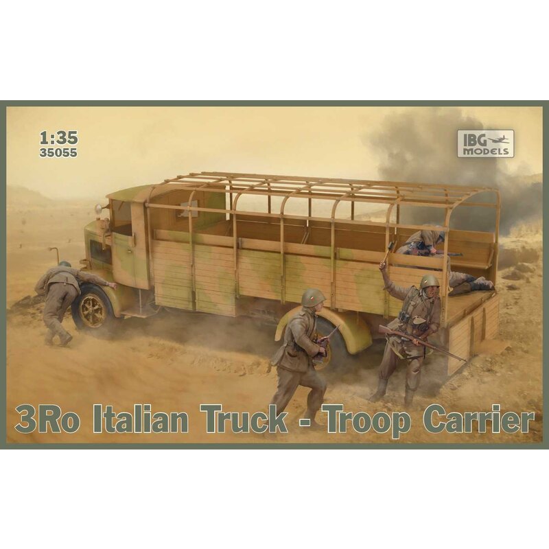 3Ro Italian Truck Troop Carrier- nuovissimi stampi, prima volta in plastica - telaio altamente dettagliato- molte parti fotoinci