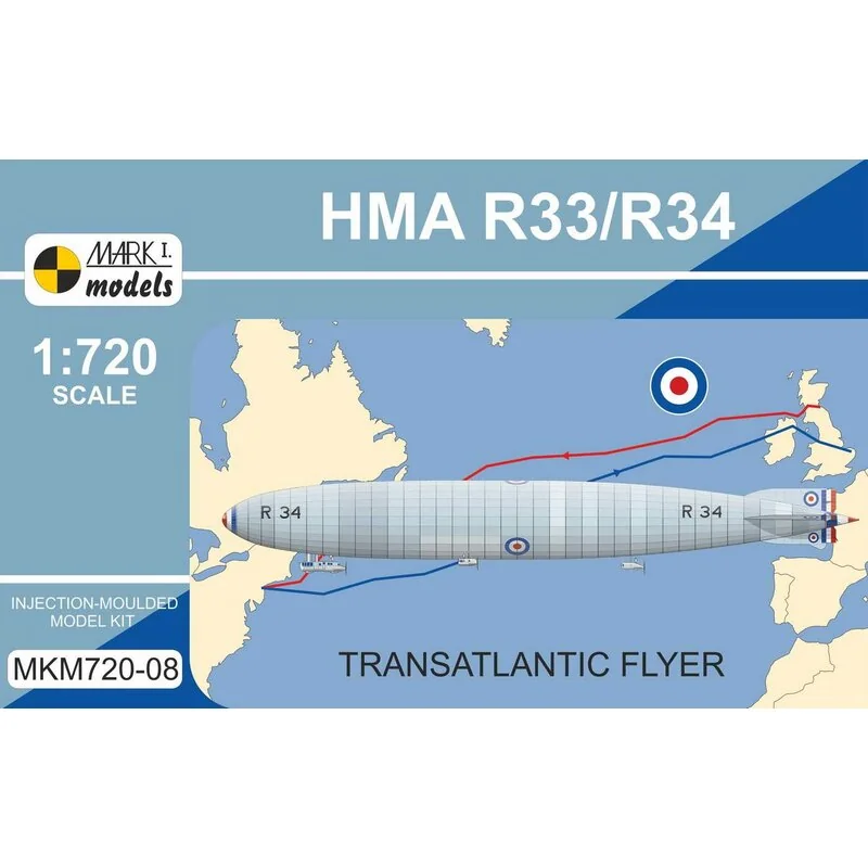 HMA R33 / R34 (Armstrong Whitworth R33 / Beardmore R34 'Transatlantic Flyer' (Royal Navy, Royal Air Force, National Physical Lab