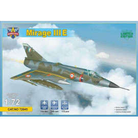 Kit modello Il kit Dassault Mirage IIIE include: & bullet; 172 condivisioni & bullet; Foglio in PE / pannello strumenti integrat