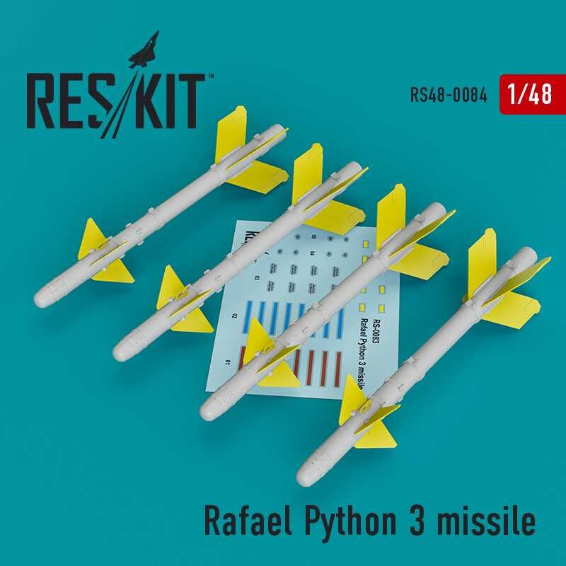 Missile Rafael Python 3 (4 pezzi) (IAI Kfir, McDonnell F-15C / I, F-16I, JF-17, Mikoyan MiG-21, Dassault Mirage F.1) (progettato