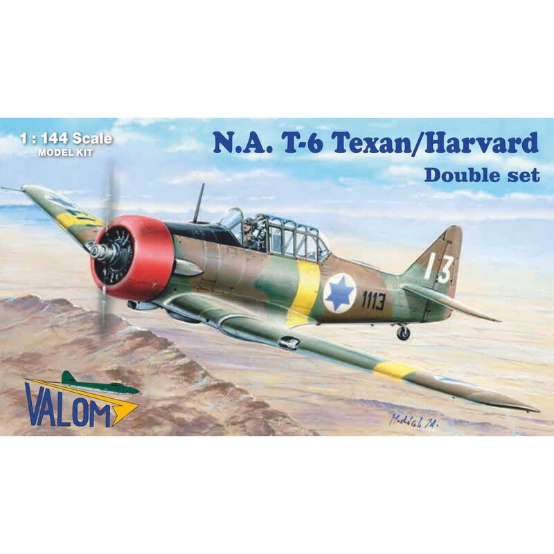 KIT DOPPIO nordamericano T-6 Texan / Harvard (mimetizzato) !!! Decalcomanie per Paesi Bassi, Siria, Israele e Jugoslavia