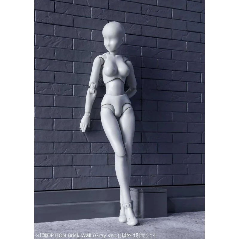 Opzione accessorio muro di mattoni Tamashii (grigio Ver.) 22 cm