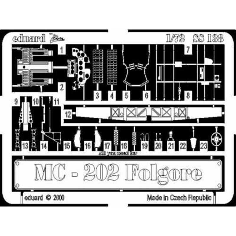 Macchi C.202 (per i kit modello da Hasegawa) This Zoom set is a simplified version of the standard sets and only include a few i