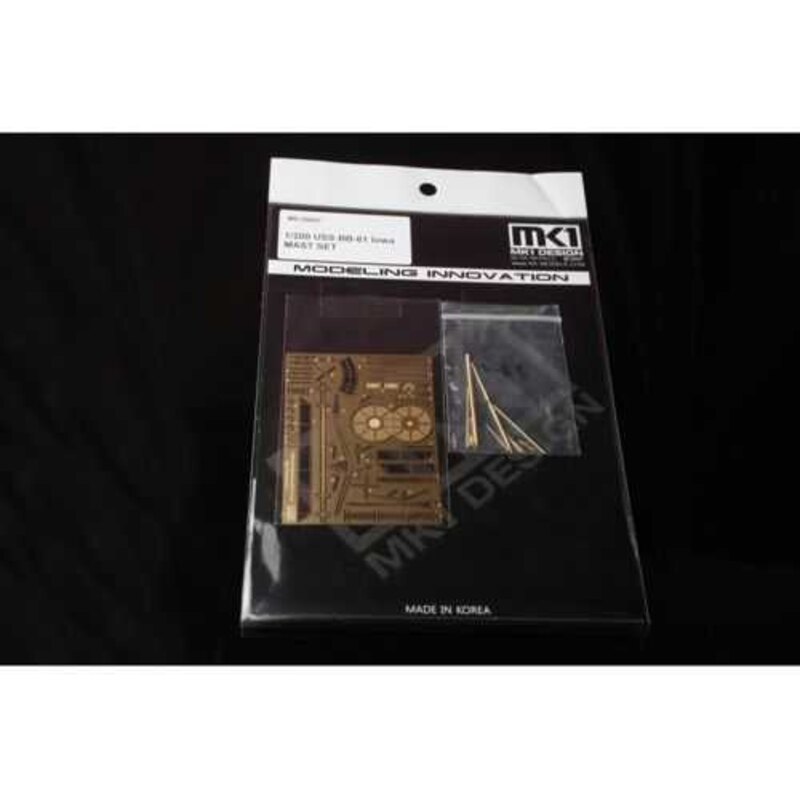 USS Iowa USS Iowa BB-61 MAST SET * 1 Brass Photo Etched Part / 13 Brass metallo Parts (progettato per essere utilizzato con i ki