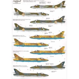 Decalcomania Hunters internazionale Hawker (15) Air Force indiana BA360A destinazione traino Flt 1970 - BA312A The Banner destin