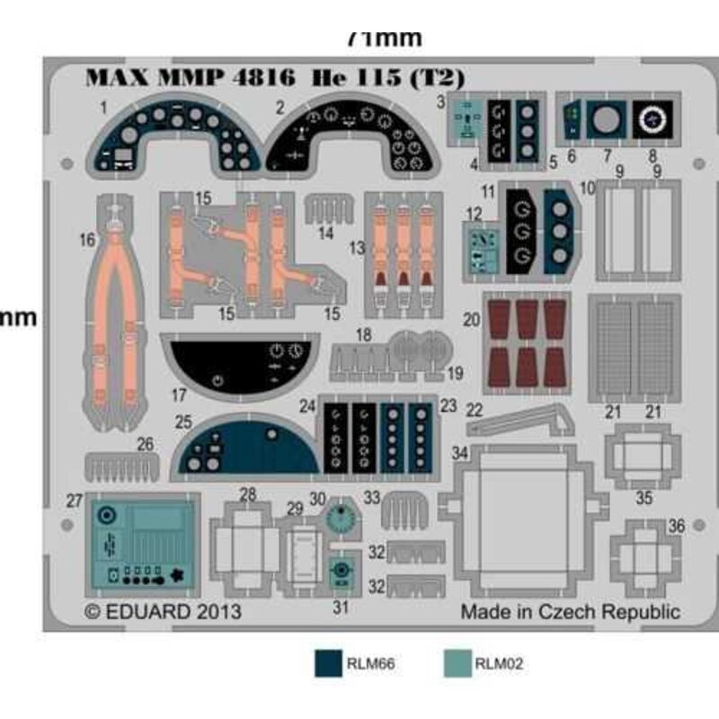 Heinkel He 115 dettaglio set (progettato per essere utilizzato con i kit Special Hobby)